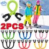 2PC Ski Tip Connector For Beginners Ski Wedge Aid Connector For Children Adults Outdoor Training Sport Snowboarding Accessory
