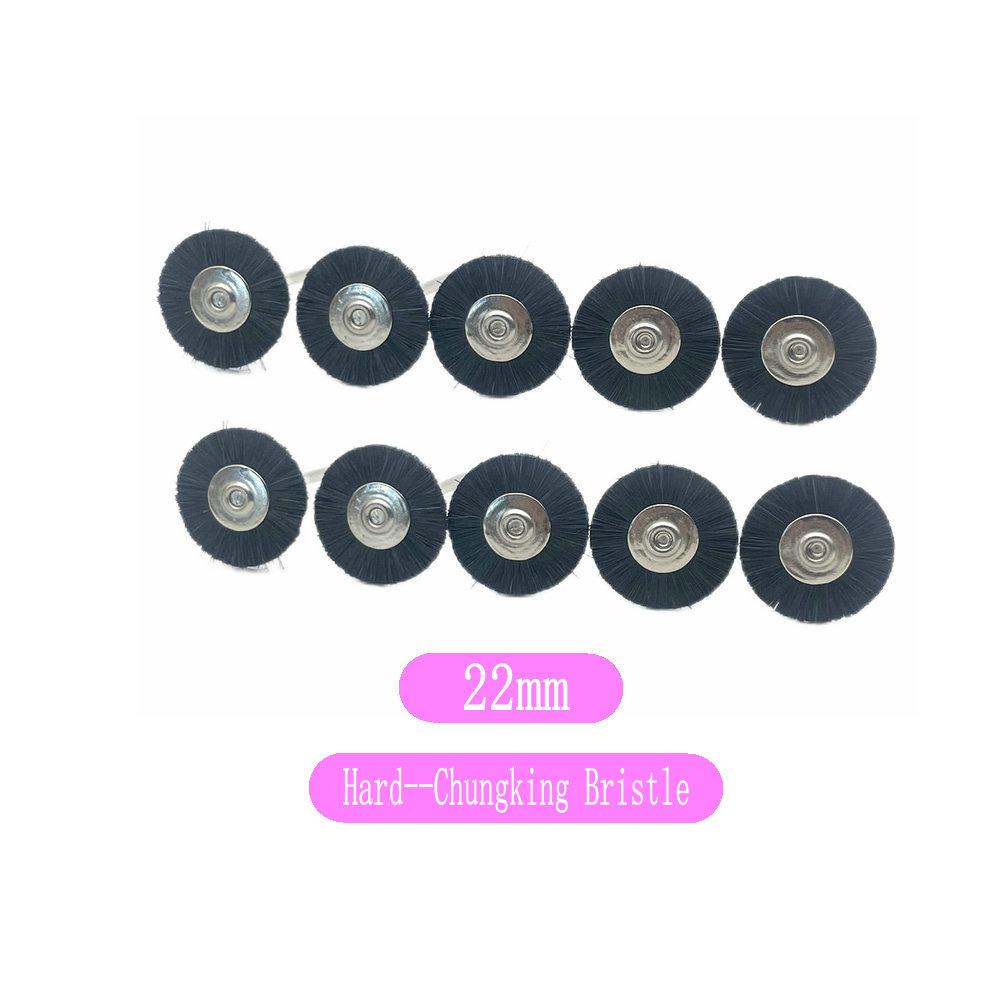 10Pcs/Bag 2.35mm Polishing Brush Wheel Dental Lab Materials Soft White Goat Hair/Pony Hair/Bristle Rotary Tools Low Speed Buff
