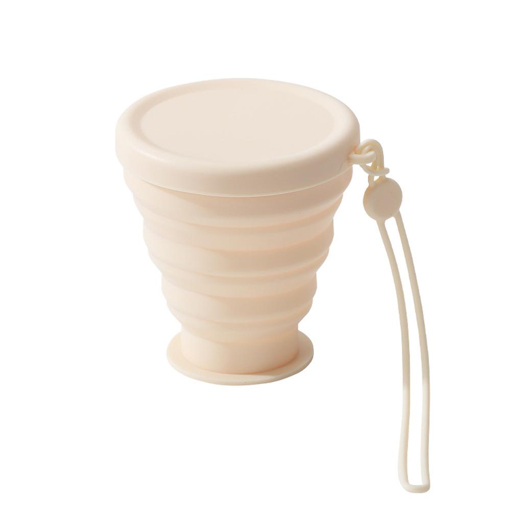 Складная силиконовая кружка для воды Leeseph с крышкой, складная дорожная кофейная кружка, многоразовые переносные кружки для кемпинга и путешествий