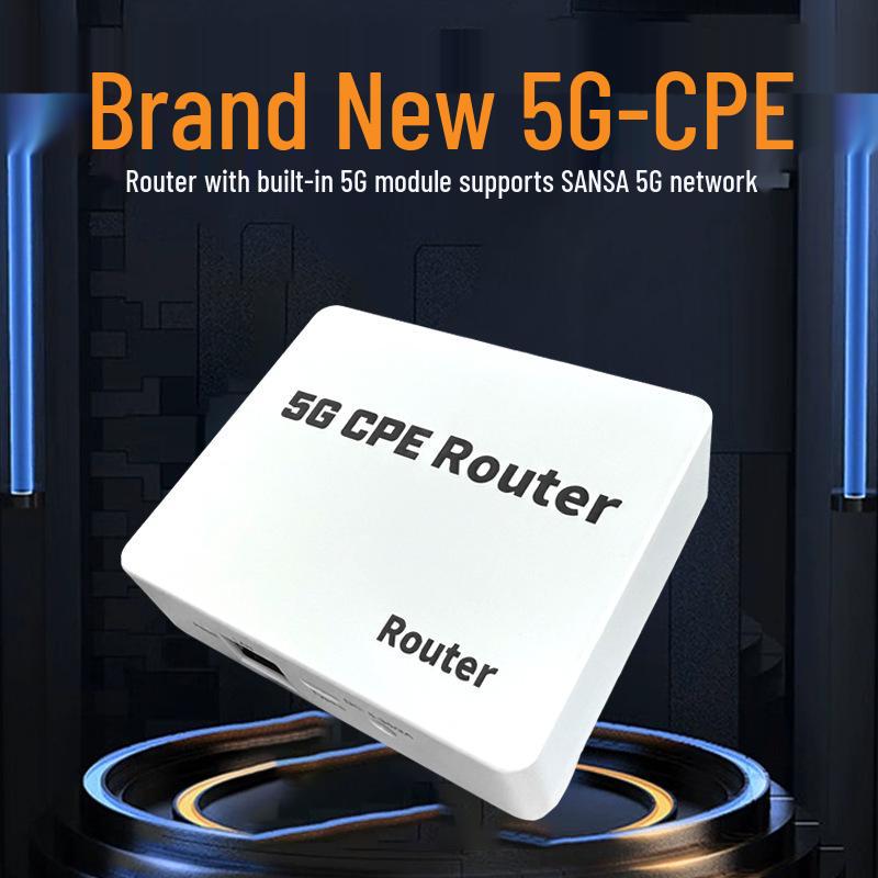 Высокоскоростной домашний 5G CPE-маршрутизатор со встроенными 4 антеннами, Plug-and-Play, широкополосный доступ не требуется