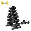 Zhongjing Hex Dumbbell Set with Storage Rack