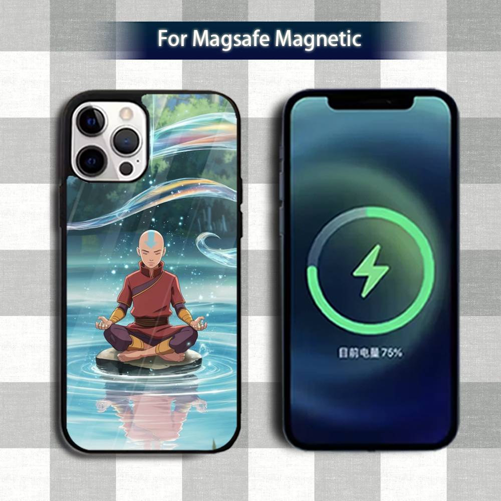 Чехол для телефона A-Avatar A-Appa AangS для iPhone 13,12,15,17,11,16,14,Pro,Max,Plus,Mini,Magsafe, Магнитный чехол для беспроводной зарядки