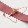 Copper Plated Chakra Pendulum Ornament 1.65x0.86 in Meditation Pendulum  Personal Use