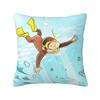 C-Curious George Pillow Cover Morden Pillow Case For Wedding Party Home Decor Cushion Cover Soft Graphic Pillowcases Gift