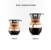 Bodum Кофеварка Дриппер POUR OVER Пуровер Дрип-кофеварка 500 мл Пробка Нержавеющая сталь Фильтр Стеклянная колба Кофе [Оригинальный продукт] 11592-109GB