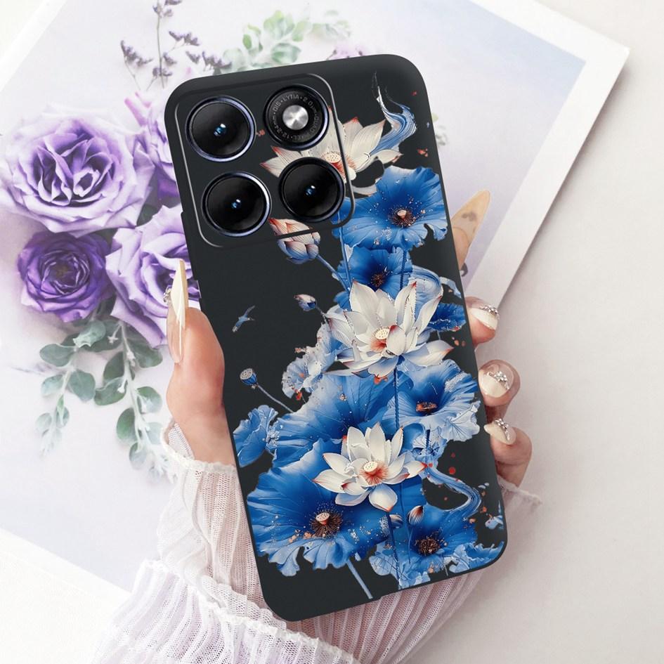 For Funda Motorola Edge 70 Fusion 2026 Phone Case New Fashion Flower Bow Soft Black Silicone Cover For Moto Edge 70Fusion+ Cases