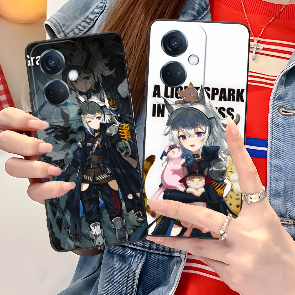 Arknights Grani Матовый ТПУ Чехол для Мобильного Телефона для OPPO Reno 14 13 12 11 10 9 8 7 6 5 F T Pro 5G Цветной Печатный Чехол