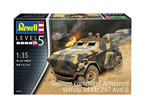 Revell 1/35 Scale German Sd.Kfz.247 Ausf.B Plastic Model Kit, Model Number 03335, Molded In Color