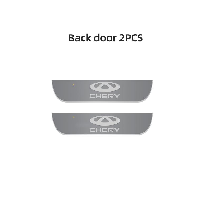 Suitable for Chery Fengyun QQ Tiggo T11 A1 3 5 M11 PRO8 custom LED logo car welcome pedal anti-scratch threshold light
