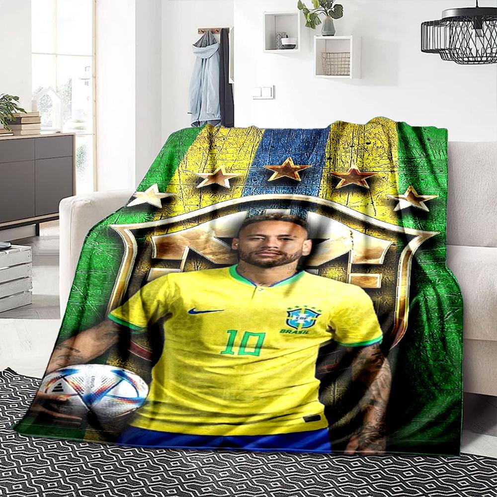 Prince Soccer printed flannel breathable and warm blanket, a stylish home gift, suitable for home, office and bedspread use. 15a166