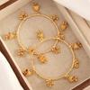 2pcs Zinc Zinc Alloy Bell Charm Bracelet Vintage Multi-Drop Ornament Bangle Bohemian Style  Bracelets  Daily