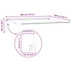 Electric Retractable Awning Yellow White Anthracite 4 x 2 m