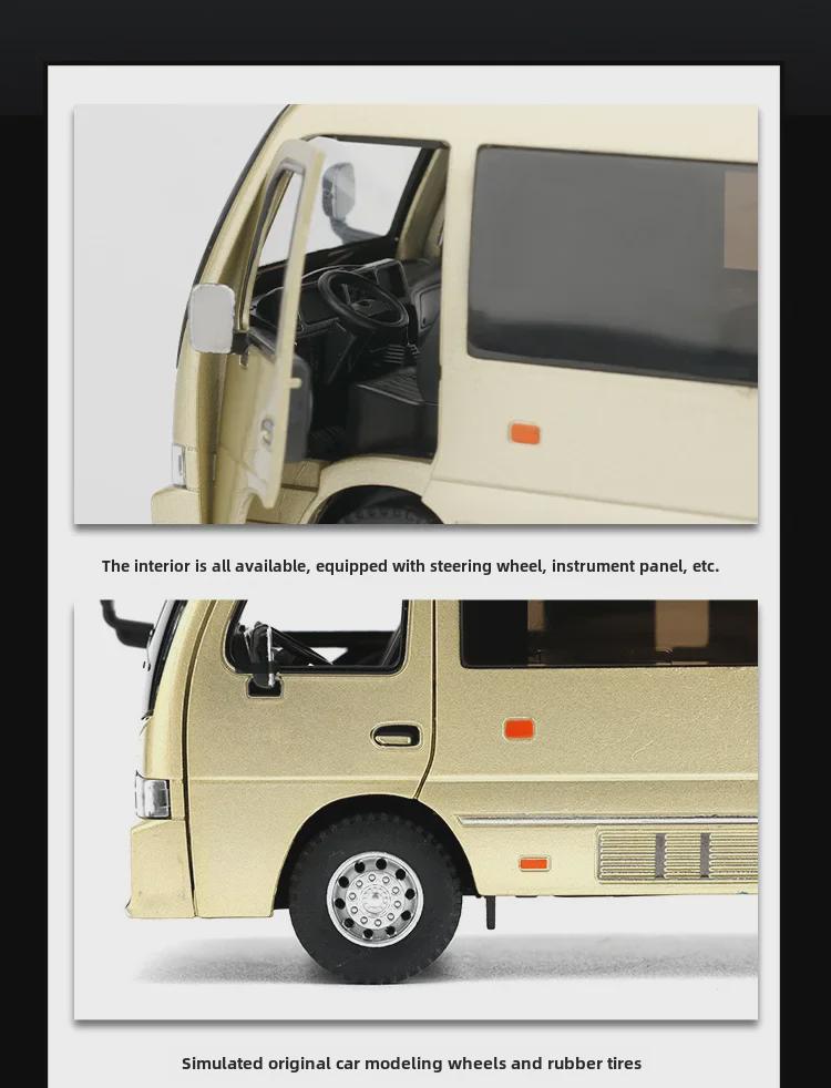 Игрушечная модель автобуса из сплава в масштабе 1/32 со звуком и светом - инерционный механизм, украшение для торта 