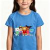 100% Хлопок Детская Футболка Мультяшный Принт Daniel Tiger’S Neighborhood Милые Футболки для Мальчиков и Девочек Короткий Рукав 2-12 Лет Детский Топ Летний