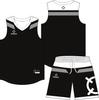 Digital printing basketball jersey set men's and women's game sports jersey training camp team full body printing personalized jersey customization