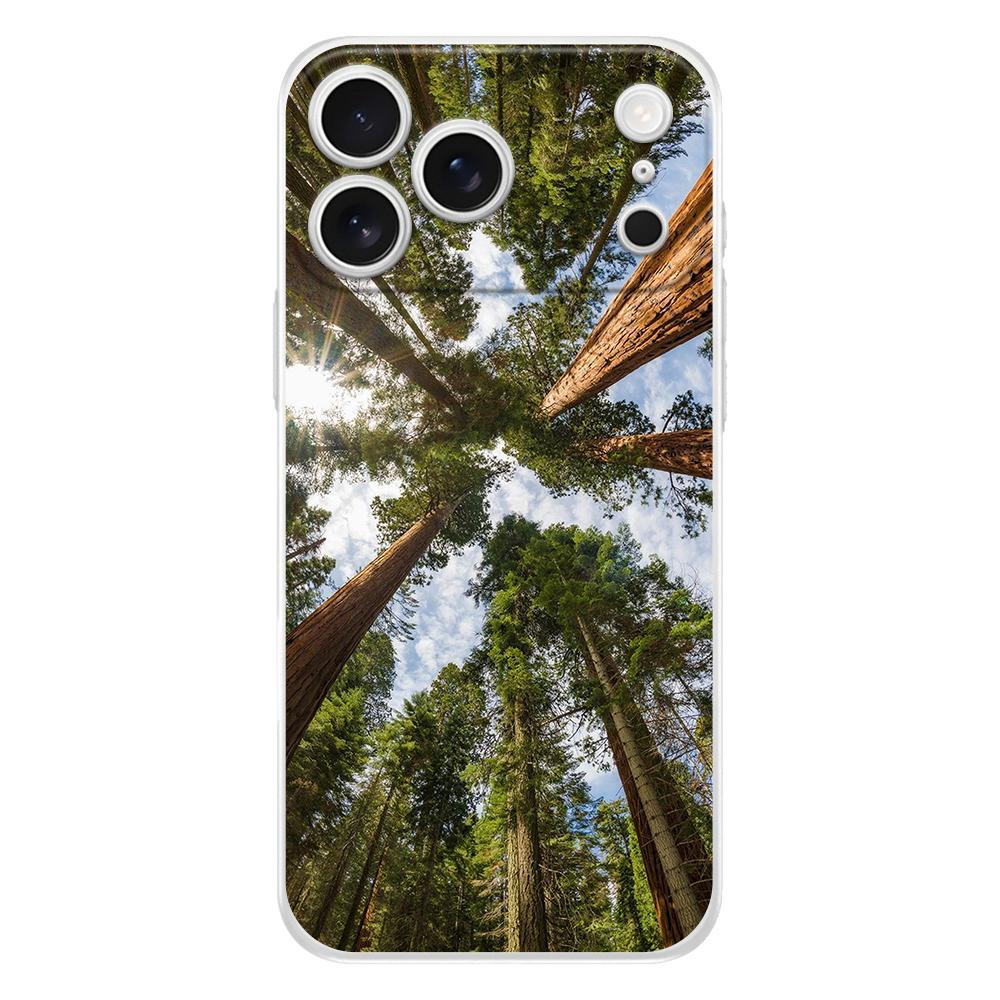 Прозрачный чехол для телефона для iPhone 17 Air 16E 16 11 15 14 Pro MAX 12 13 7 8 Plus SE Пасхальный чехол Красивая природа Лес Дерево
