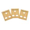 100X Gold Professional Type Plastic Earring Ear Studs Holder Display Hang Cards,