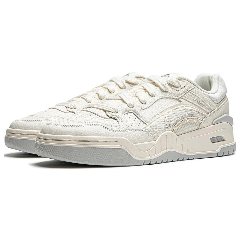 Li Ning Moon White 2.0 Нескользящие, Износостойкие, Дышащие, Увеличивающие рост, Низкие, Скейтбордические кроссовки Мужские AGCU275-1