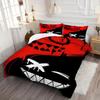 Black Red Splicing Design 3D Printed Duvet Cover Interesting Style Bedding Set Polyester Soft Comfortable Quilt Cover Pillowcase
