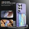 S26Ultra Case Luxury Transaprent Card Slot Stand Holder Case For Samsung S26 Ultra Wallet Hard  PC Cover for Galaxy S26 Plus