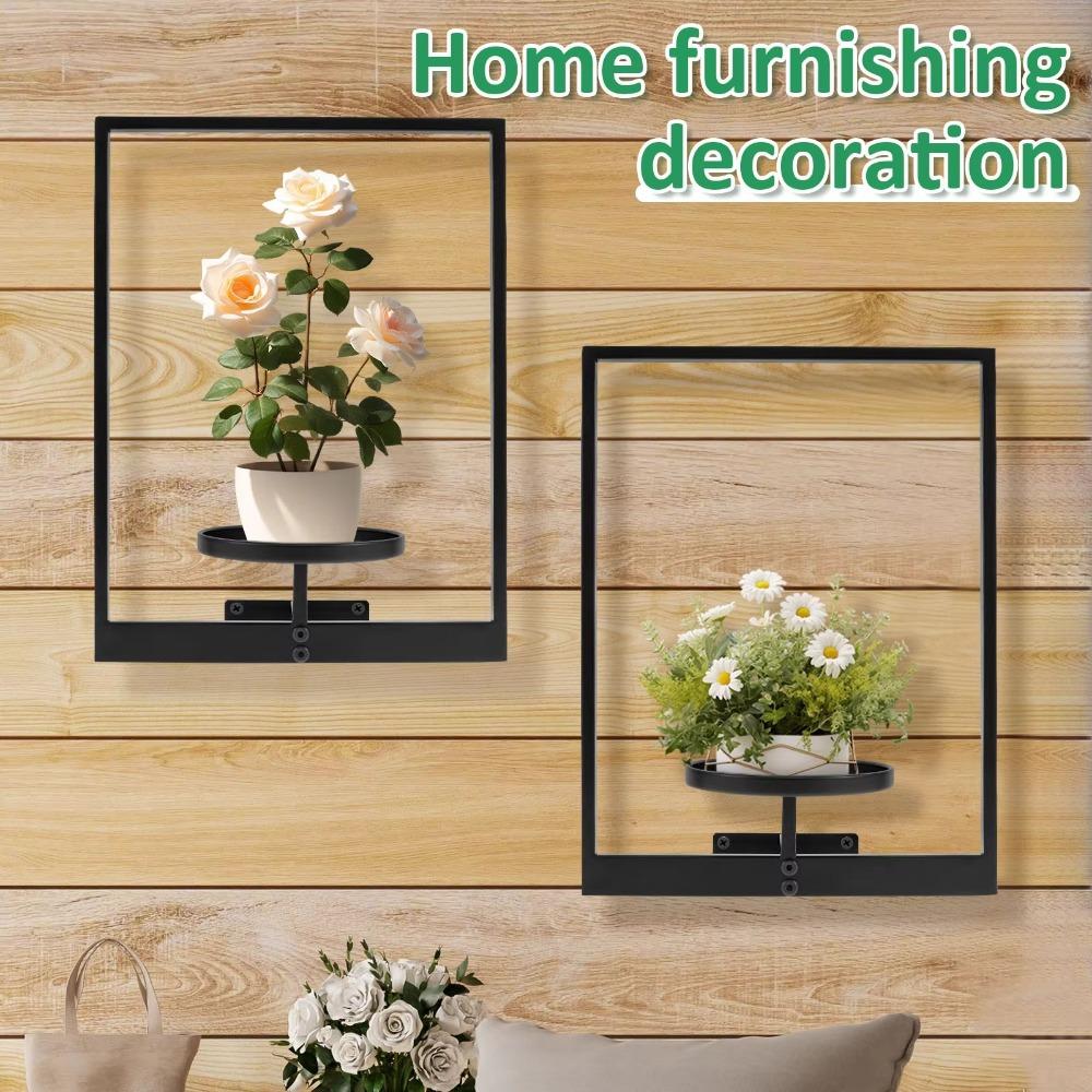 Stylish Picture Frame Wall Plant Holder Wall Mounted Succulent  Hanger  For Home Decor