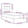 VidaXL Lit ottoman avec matelas gris clair 90x200 cm tissu 3313126