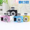 Mini Camera LED Keychain Key Ring Toy with Flashlight Sound Bag Phone Pendant