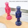 1 Set Christmas Ornaments Nutcracker Silicone Candle Mold Christmas Diy Decoration Dinner Soy Wax Mould