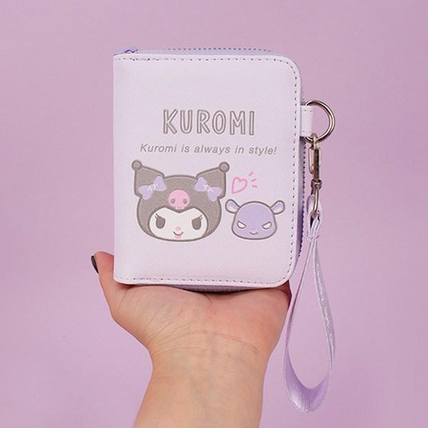 Sanrio Kuromi Прекрасный милый кошелек с ремешком