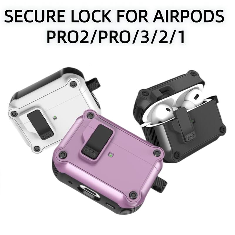 Security Lock Cover for AirPods Pro 3 2025 Case for AirPods Pro2 Pro 2 1nd Cases Shockproof Cover For Airpods 4 4th 3 Fundas
