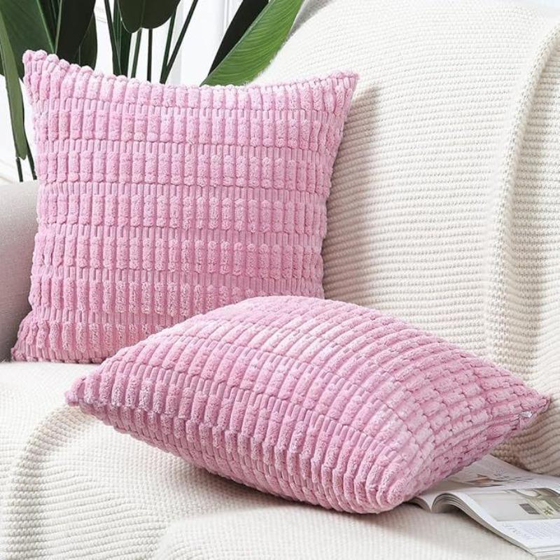 Мягкие Наволочки для Декоративных Подушек Вязание Мех Однотонный Чехол для Подушки Дивана Подушка для Талии Наволочка Защитный Чехол для Подушки Офисный Диван