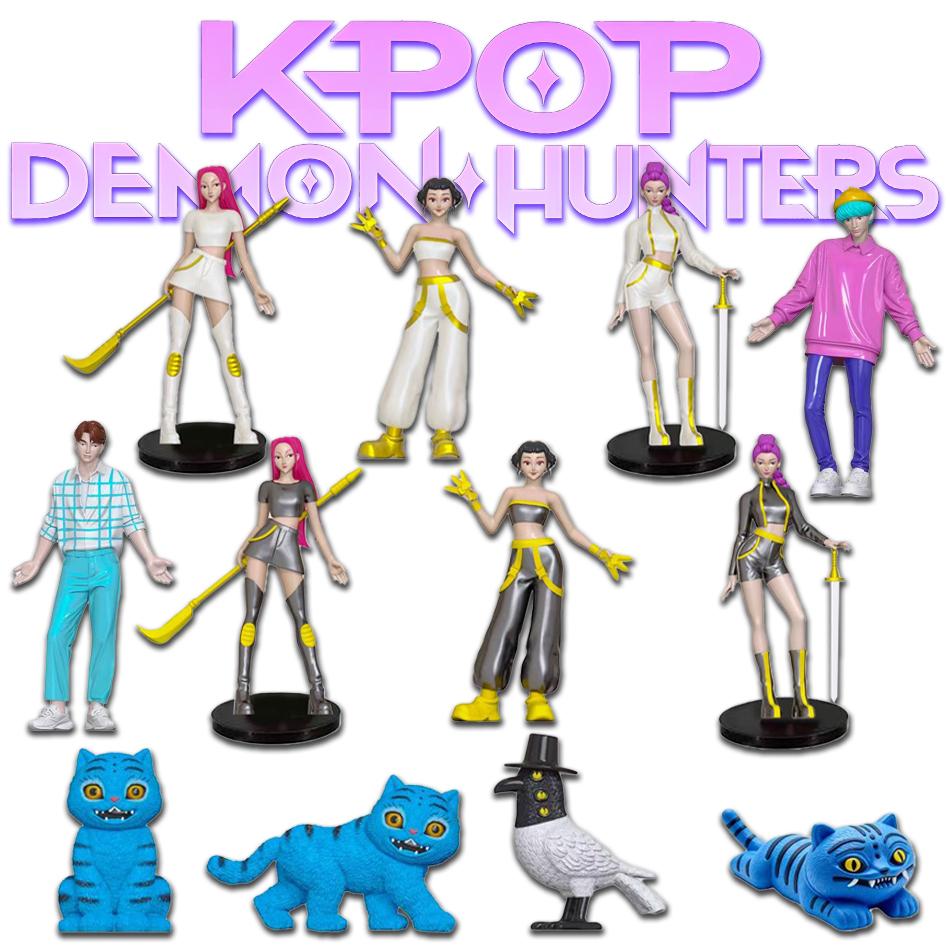 НОВЫЙ Аниме KPop Охотники на демонов Кукла Виниловая игрушка Derpys Тигр Руми Мира zoi Зои Sussy Персонаж Фигурка Подарок на день рождения Подарок для фан-клуба