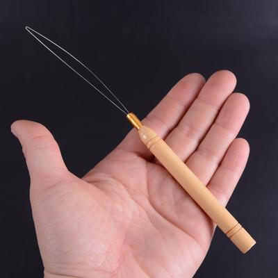 2 шт. микрокольца петля инструмент нитевдеватель протягивающая игла используется с щипцами для волос и бусинами для человеческих волос перо наращивание инструменты