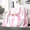 1Pc Pink Panther Stripes Blanket Soft Throw Blanket For Home Bedroom Bed Sofa Travel Office Solid Christmas Blanket