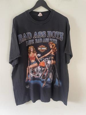Винтажная футболка Harley Davidson 1993 с 3D эмблемой XL