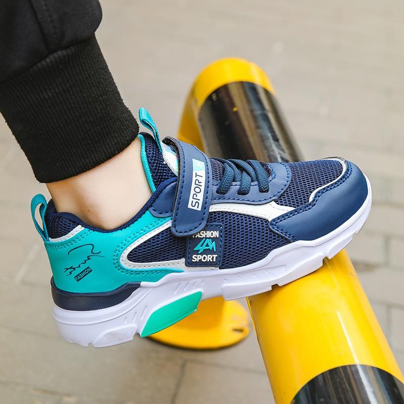 Boys Kids Running Shoes Mesh Breathable Lightweight Casual Sneakers 7-16 Years Old