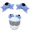 2Pcs Butterfly Knot Helmet Decoration Driving Styling Helmet Accessories  for Riding Sking