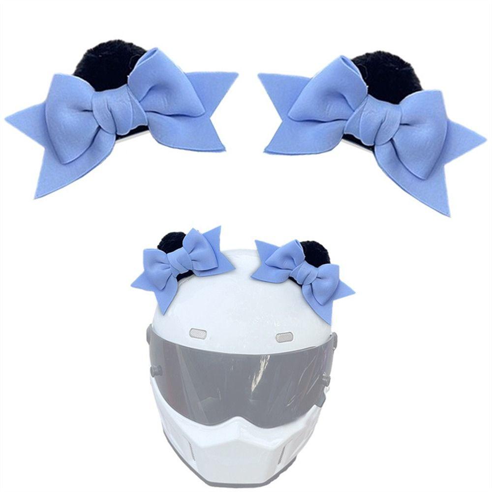 2Pcs Butterfly Knot Helmet Decoration Driving Styling Helmet Accessories for Riding Sking