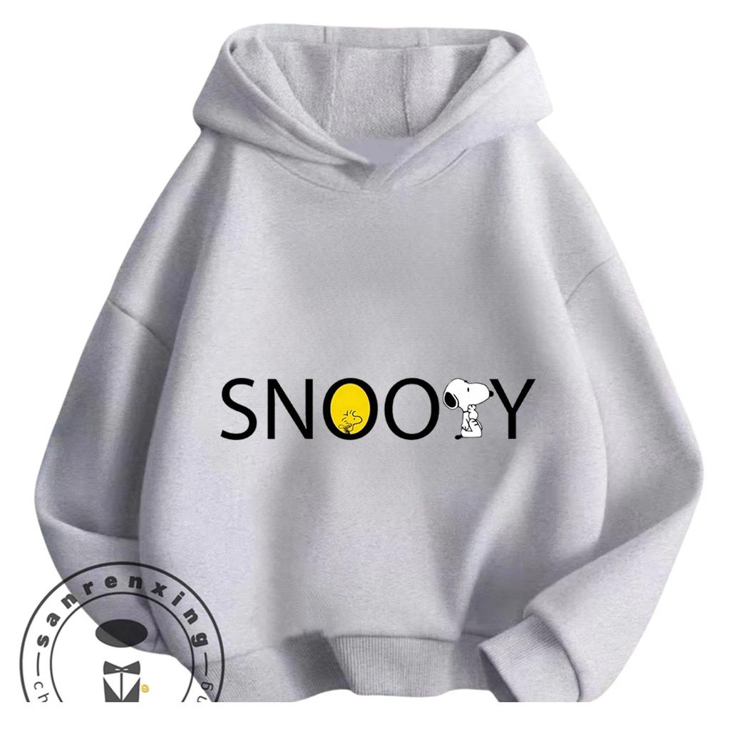 Trendy Casual Kids Hooded Sweatshirt Cute Cartoon Print Winter Street Fashion Shirt Snoopy Boys Girls 3 14