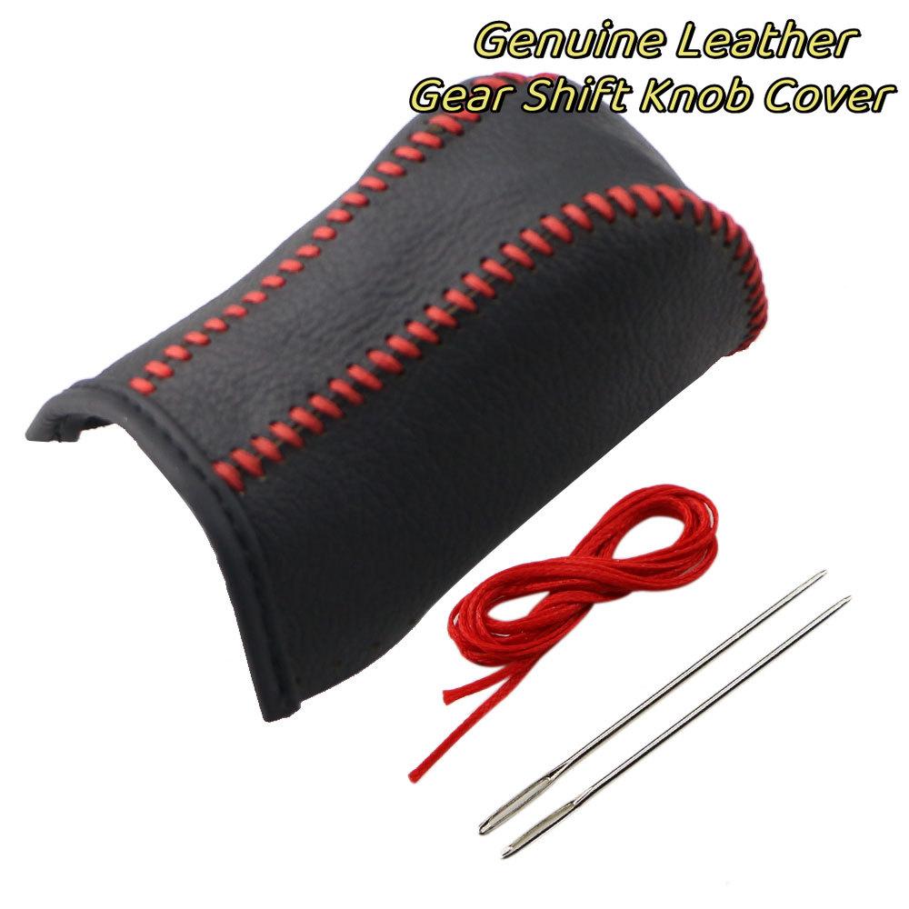 Кожаный чехол для ручки переключения передач для Toyota Corolla Rav4 Rav 4 2014-2019 Автоматические сшитые вручную воротники для переключения передач