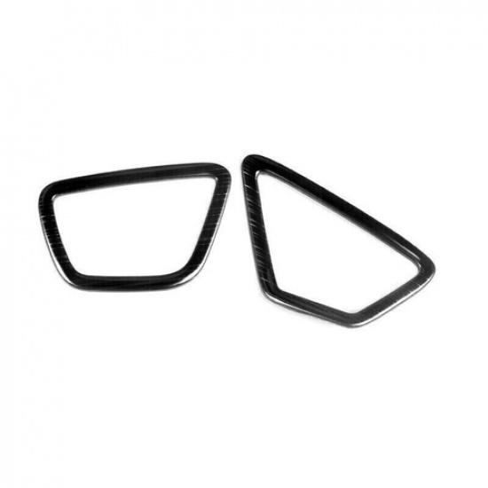Car Console 18-22 Cover Trim L&R Air Outlet Vent For BMW 5 Series Black Titanium