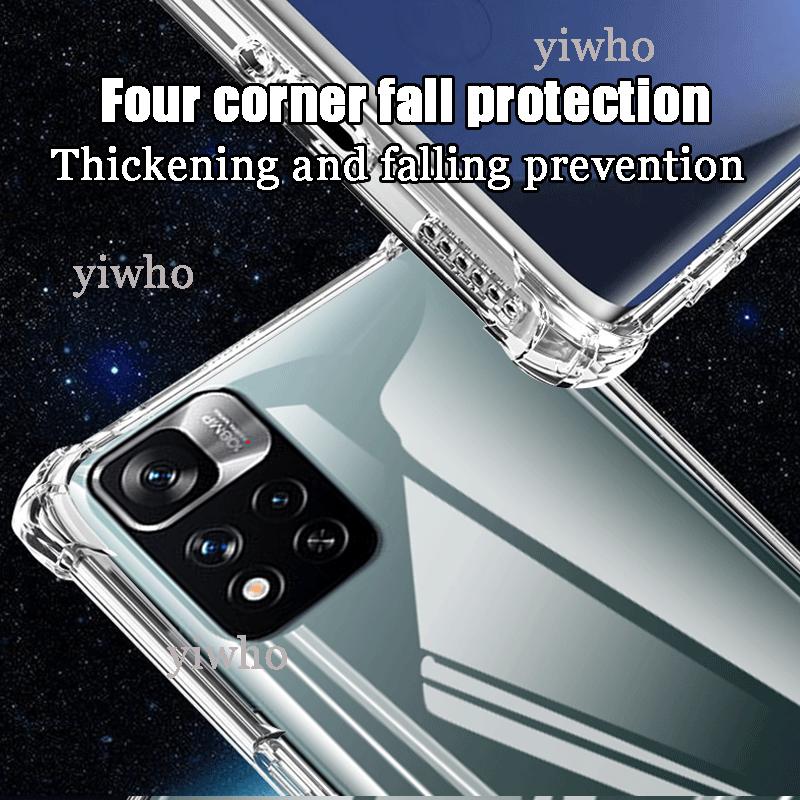 Роскошный прозрачный мягкий силиконовый чехол для Xiaomi Redmi Note 11 Pro Plus 5G, противоударный, прозрачный, Note11 Pro+ Pro + Max, чехлы-накладки