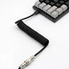 Механическая клавиатура Авиационный штекер Спиральный USB Type-C кабель Металлический пилотный разъем Игровой GX16 USB кабель для клавиатуры Аксессуары для клавиатуры