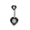 Internal Thread Belly Piercing Heart Body Jewelry Sexy Belly Button Rings  Women