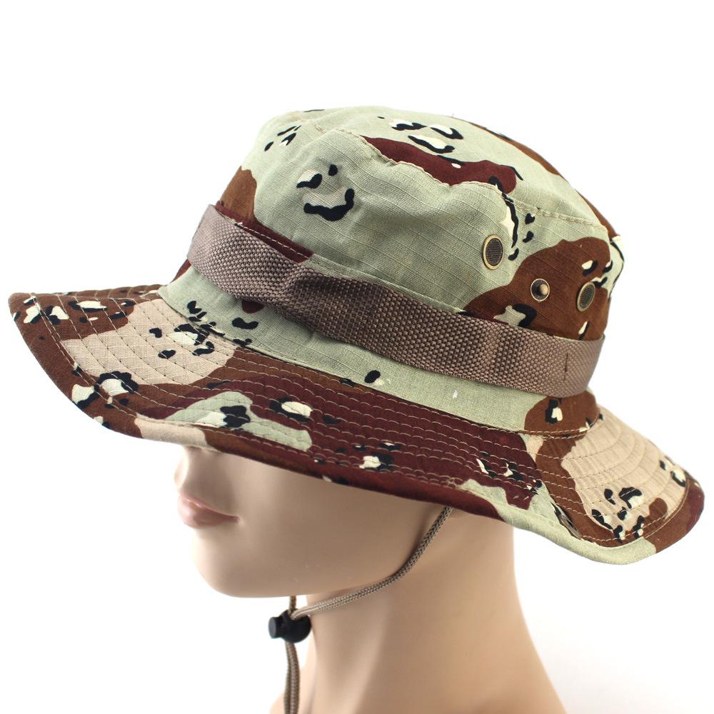 Unisex Outdoor Camouflage Boonie Hat for Camping, Fishing, and Travel - Sun Protection Included
