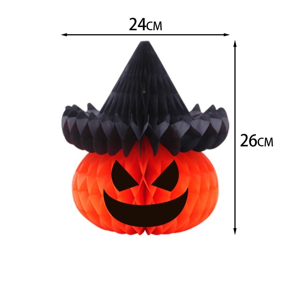 3D Honeycomb Design Paper Lantern Decorations Hanging Halloween Ornaments Home Indoor Decor