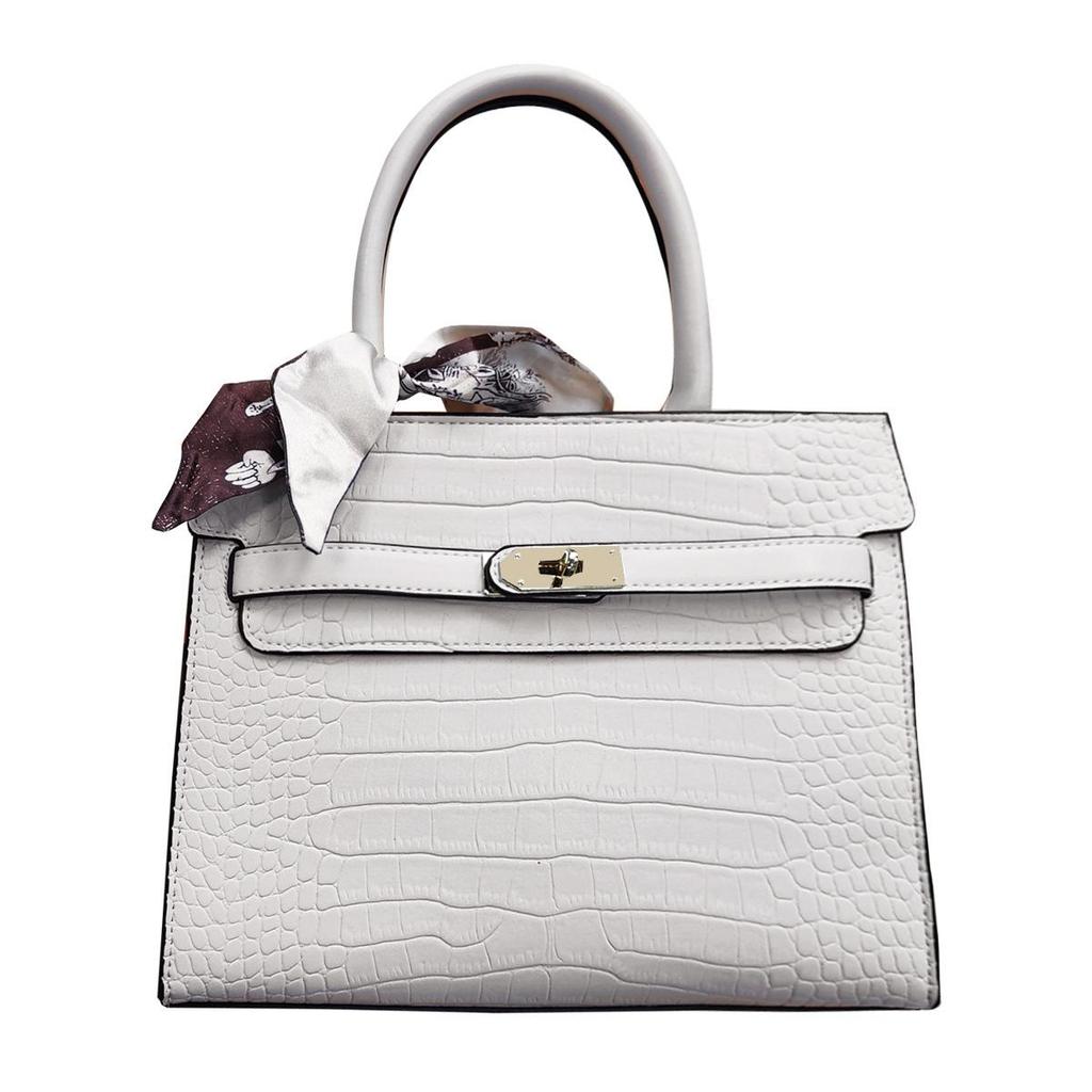 2025 High-End Crocodile Pattern Fashionable Large Capacity Shoulder and Crossbody Tote Handbag