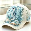 D printed ocean turtle baseball cap women's sunshade sun protection cap ethnic style versatile fashion hat d hat