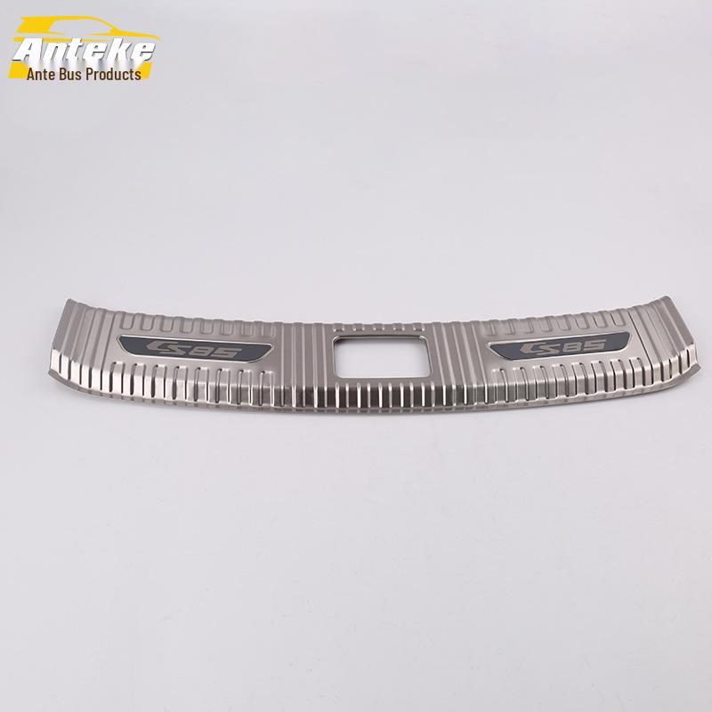19 CS85 Rear Guard Plate Sequin & Trunk Tailgate Protection Pedal - Stainless Steel Car Sticker Decoration