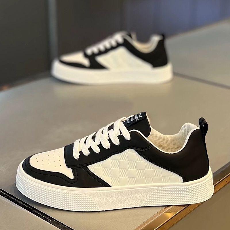 New Style of Summer Men's Shoes Breathable Small White Shoes for Men's Korean Style Trendy Versatile Thick Sole Sports and Casual Board